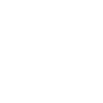 Wheelbarrow Icon - White